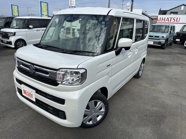 スペーシア ハイブリッドG 両側スライドドア 衝突被害軽減ブレーキ スマートキー アイドリングストップ ECS LEDヘッドライト(2枚目)