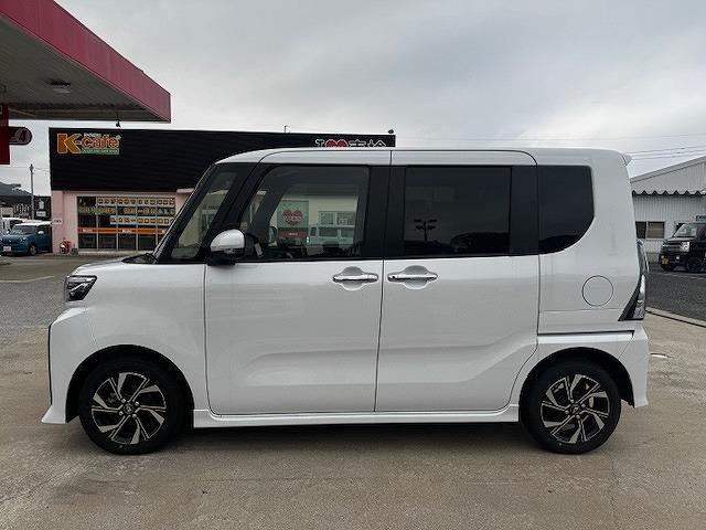 タント カスタムＸ　ディスプレイオーディオ　バックカメラ　両側電動スライドドア　スマートキー　衝突被害軽減ブレーキ　クリアランスソナー　アイドリングストップ　ＥＴＣ　ＥＣＳ　シートヒーター　ＬＥＤヘッドライト（5枚目）