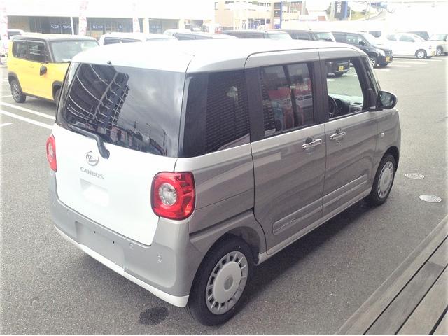 ムーヴキャンバス ストライプスＧ　両側電動スライドドア　衝突被害軽減ブレーキ　スマートキー　車線逸脱防止装置　クリアランスソナー　アイドリングストップ　ＥＣＳ　ＬＥＤヘッドライト（6枚目）