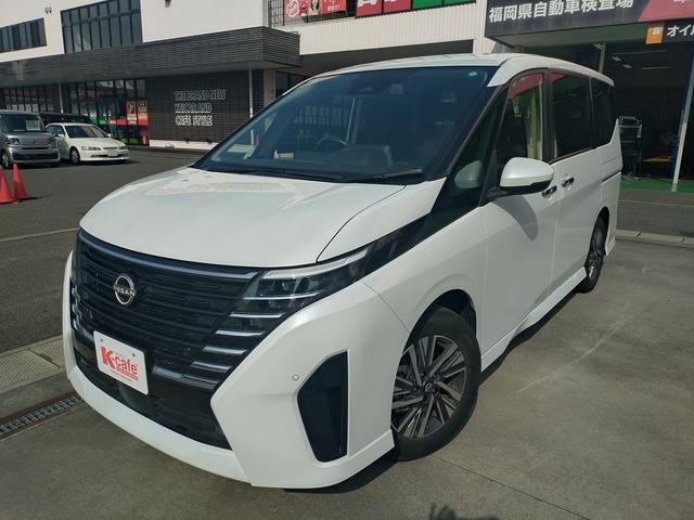 セレナ ハイウェイスターＶ　ナビ・Ｂｌｕｅｔｏｏｔｈ　バックカメラ　スマートキー　両側電動スライドドア　衝突被害軽減ブレーキ　アイドリングストップ　クリアランスソナー　ＥＴＣ　ＬＥＤヘッドライト　ＭＴモード付（3枚目）