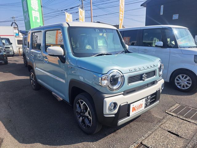 ハスラー ハイブリッドＸ　衝突被害軽減ブレーキ　車線逸脱防止装置　スマートキー　クリアランスソナー　アイドリングストップ　ＡＣＣ　ＥＣＳ　シートヒーター　ＬＥＤヘッドライト（4枚目）