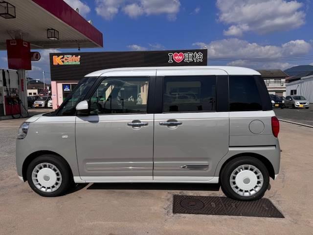 ムーヴキャンバス ストライプスＧ　届出済未使用車　アイドリングストップ　盗難防止装置　バックカメラ　衝突被害軽減ブレーキ　横滑り防止装置　シートヒーター　ベンチシート　スマートキー　寒冷地仕様車　両側電動スライドドア（13枚目）