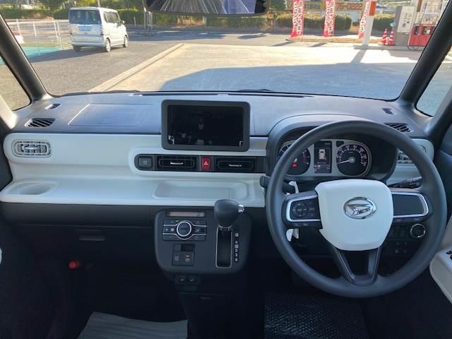 ムーヴキャンバス ストライプスＧ　届出済未使用車　衝突被害軽減ブレーキ　オートマチックハイビーム　レーンアシスト　両側電動スライドドア　アイドリングストップ　バックカメラ　盗難防止システム　寒冷地仕様　スマートキー　ベンチシート（5枚目）