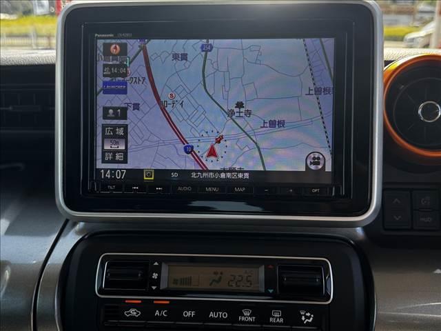 スペーシアギア ハイブリッドＸＺ　純正フルセグナビ・Ｂｌｕｅｔｏｏｔｈ　バックカメラ　両側電動スライドドア　スマートキー　衝突被害軽減ブレーキ　車線逸脱防止装置　クリアランスソナー　ＥＣＳ　サーキュレーター　ＬＥＤヘッドライト（5枚目）