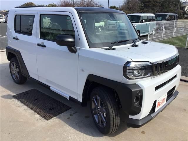 タフト Ｇ　ダーククロムベンチャー　衝突被害軽減ブレーキ　スマートキー　クリアランスソナー　アイドリングストップ　ＥＣＳ　シートヒーター　ＬＥＤヘッドライト（4枚目）