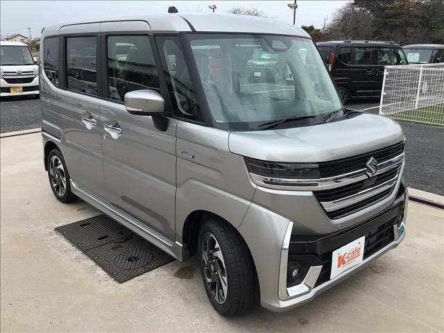 スペーシアカスタム ハイブリッドXS 両側電動スライドドア 衝突被害軽減ブレーキ スマートキー 車線逸脱防止装置 アイドリングストップ ECS ACC LEDヘッドライト(4枚目)