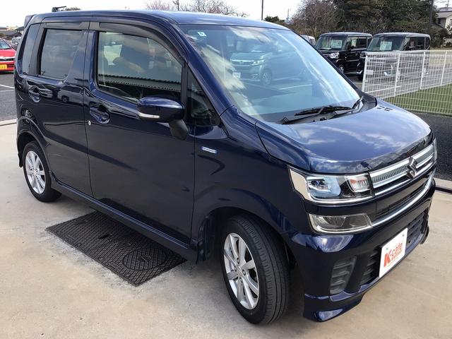 ワゴンR ハイブリッドFZ ディスプレイオーディオ 衝突被害軽減ブレーキ 車線逸脱防止装置 スマートキー クリアランスソナー ETC ECS アイドリングストップ シートヒーター LEDヘッドライト(4枚目)