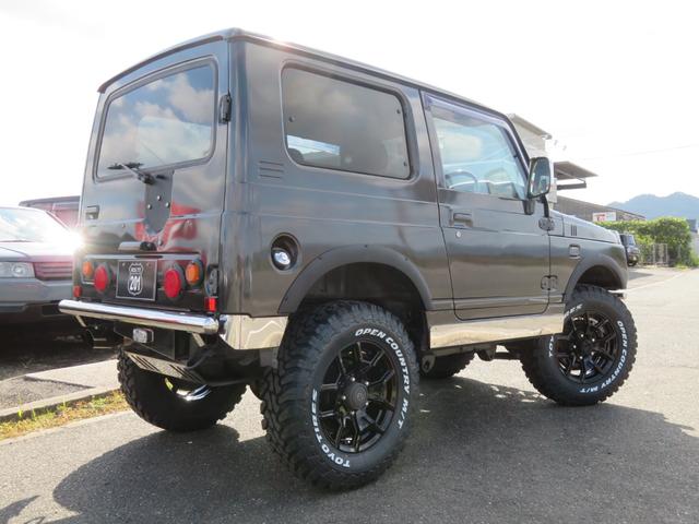 ジムニー ワイルドウインド　ガンＭ全塗装　リフトアップ　新品ＢＡＤＸ　ＤＯＳ＋オープンカントリー２２５／７５／１６　オーバーフェンダー／グリル各部チッピング黒塗装　社外前後バンパー／マフラー／テール／ＬＥＤフォグ／シートカバー（69枚目）