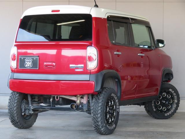 ハスラー ＪスタイルＩＩ　４インチリフトＵＰ公認　プラスラインＦ／Ｒバンパー＋Ｆガードバースキッドバンパー　ハイワークスルーフスポイラー＋リアウイング　新品バッテリー　エクストリームＪ＋マキシスバックショット　Ｊａｏｓマフラー（2枚目）