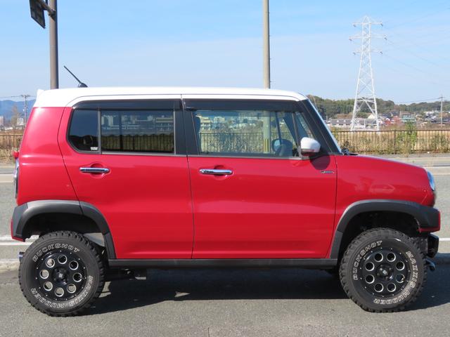 ハスラー ＪスタイルＩＩ　４インチリフトＵＰ公認　プラスラインＦ／Ｒバンパー＋Ｆガードバースキッドバンパー　ハイワークスルーフスポイラー＋リアウイング　新品バッテリー　エクストリームＪ＋マキシスバックショット　Ｊａｏｓマフラー（12枚目）