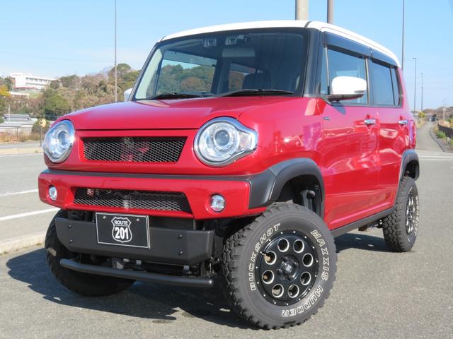 ハスラー ＪスタイルＩＩ　４インチリフトＵＰ公認　プラスラインＦ／Ｒバンパー＋Ｆガードバースキッドバンパー　ハイワークスルーフスポイラー＋リアウイング　新品バッテリー　エクストリームＪ＋マキシスバックショット　Ｊａｏｓマフラー（13枚目）