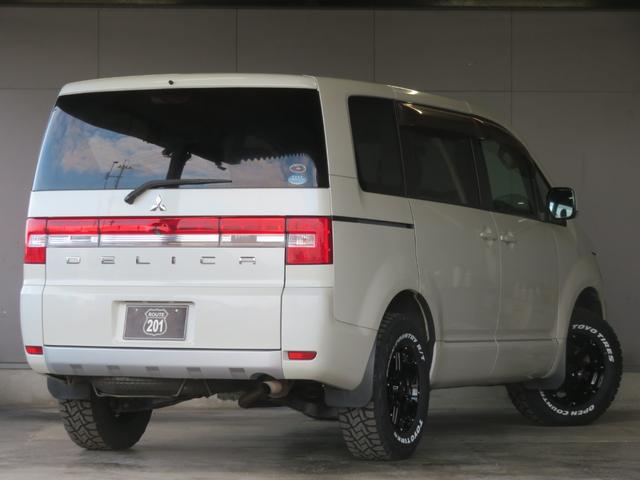 デリカＤ：５ Ｇ　パワーパッケージ　新品ＰＲＯ－ＰＯＴＯＲ　Ｘ　ＤＤ－Ｖ６特注色グロスブラック＋新品オープンカントリーＲＴ２３５／７０Ｒ１６＋ナット　新品ブルバー　新品カープレイ対応ＳＤナビ　新品バックカメラ　ＨＩＤ　スマートキー２個（2枚目）