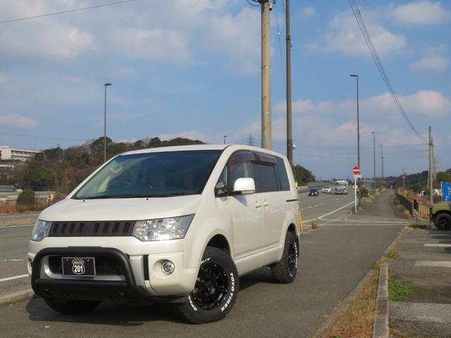 デリカＤ：５ Ｇ　パワーパッケージ　新品ＰＲＯ－ＰＯＴＯＲ　Ｘ　ＤＤ－Ｖ６特注色グロスブラック＋新品オープンカントリーＲＴ２３５／７０Ｒ１６＋ナット　新品ブルバー　新品カープレイ対応ＳＤナビ　新品バックカメラ　ＨＩＤ　スマートキー２個（80枚目）