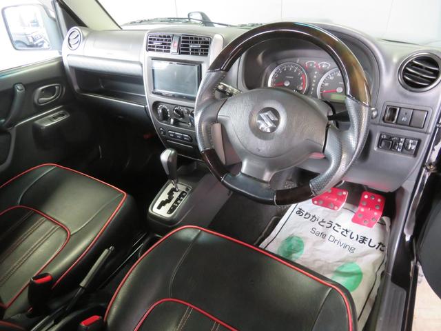 ジムニー XC 新品ルーフラック+Hライト RAYSデイトナFDX-J+ジオランダーMT 3インチリフトUP ブラックM全塗装修復歴軽度 LEDテール FRPボンネット SDナビDVDフルセグBluetoothETC(3枚目)