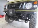 ランドベンチャー　ＪＥＥＰ純正コマンドグリーン全塗装　内装塗装　下回り／ホイールブラック塗装　最終型　２インチボディリフトＵＰ　縞板調天張り　カーボン調ハンドル　社外マフラー／前後バンパー／シフトノブ／革調シートカバー（47枚目）