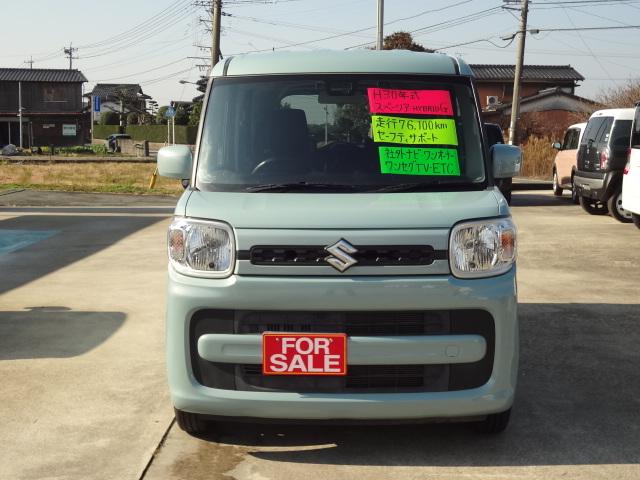 スペーシア ハイブリッドＧ　ワンオーナー　社外ナビ　ワンセグＴＶ　被害軽減ブレーキ　ソナー　ドラレコ　ＥＴＣ　スマートキー２本（2枚目）