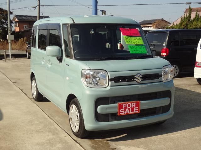 スペーシア ハイブリッドＧ　ワンオーナー　社外ナビ　ワンセグＴＶ　被害軽減ブレーキ　ソナー　ドラレコ　ＥＴＣ　スマートキー２本（6枚目）