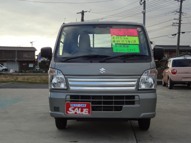 キャリイトラック ＫＣエアコン・パワステ農繁仕様　届出済未使用車　セーフティサポート　４ＷＤ　Ｈｉ／Ｌｏ切り替え　デフロック　５速マニュアル　４枚リーフスプリング　リヤソナー　パワーウインドー　キーレス（2枚目）