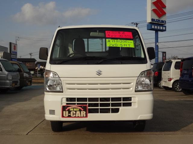 キャリイトラック ＫＣエアコン・パワステ　２ＷＤ　５速マニュアル　エアバック　純正ラジオ（2枚目）