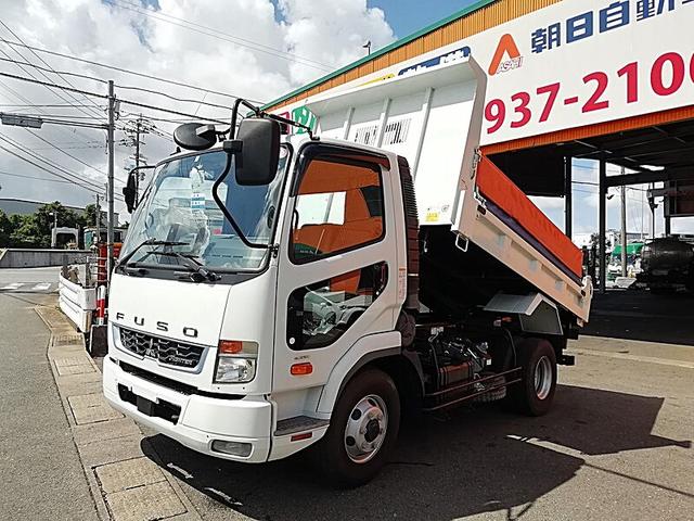 ファイター 3.15t ダンプ ボディ架装/完成車 手動シートあり ボディ高/低床 荷台材質仕様/デッキ4.5mm サイド3.2mm テール3.2mm 鳥居3.2mm SS材(2枚目)