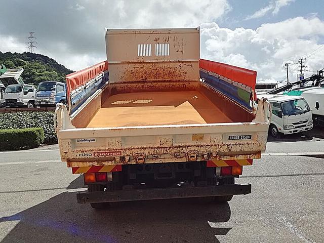 ファイター 3.15t ダンプ ボディ架装/完成車 手動シートあり ボディ高/低床 荷台材質仕様/デッキ4.5mm サイド3.2mm テール3.2mm 鳥居3.2mm SS材(5枚目)