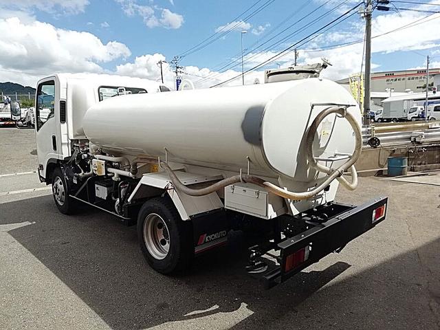 エルフトラック 4t 前後散水車 PTO式 内容量/4000リットル 品名/水 部屋/1室 吸引方式/PTO式(11枚目)