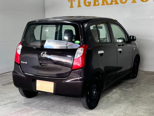 キャロルエコ ＥＣＯ－Ｌ　１年保証　後期　アイドリングストップ　キャメルレザーシートカバー　ＣＤオーディオ　ＣＤ　ＥＴＣ　キーレス　フルフラットシート　マニュアルエアコン　レベライザー　取説　記録簿　タイミングチェーン（9枚目）