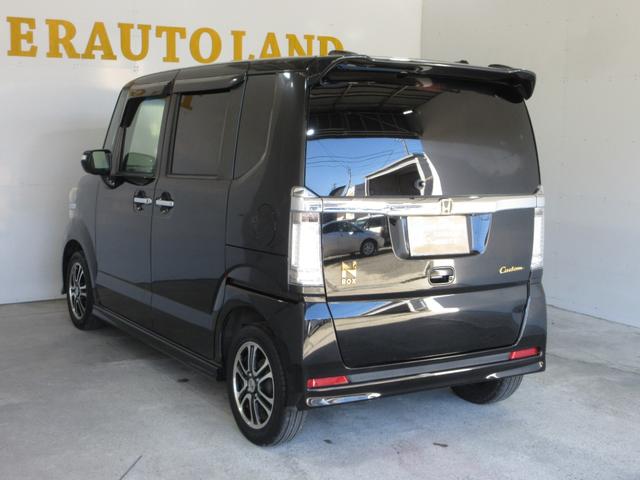 N-BOXカスタム G SSパッケージ 1年保証 両側パワスラ アイドリングストップ スマートキー プッシュスタート メモリーナビ フルセグ DVD CD Mサーバー Bluetooth バックカメラ ETC HID フォグ 14AW(7枚目)