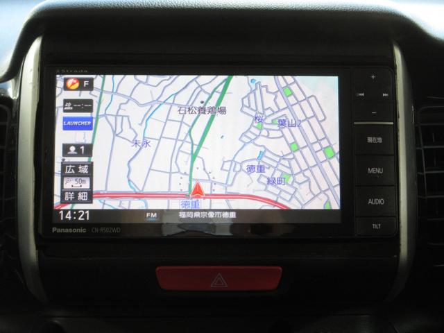 N-BOXカスタム G SSパッケージ 1年保証 両側パワスラ アイドリングストップ スマートキー プッシュスタート メモリーナビ フルセグ DVD CD Mサーバー Bluetooth バックカメラ ETC HID フォグ 14AW(19枚目)