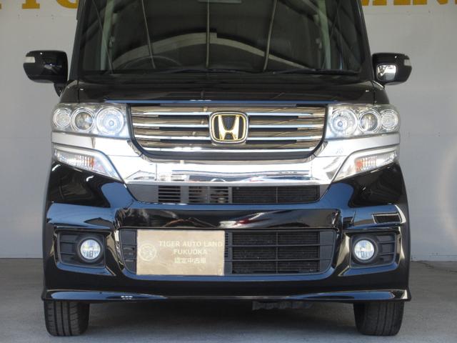 N-BOXカスタム G SSパッケージ 1年保証 両側パワスラ アイドリングストップ スマートキー プッシュスタート メモリーナビ フルセグ DVD CD Mサーバー Bluetooth バックカメラ ETC HID フォグ 14AW(63枚目)