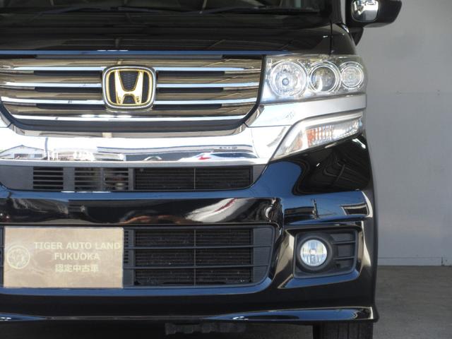 N-BOXカスタム G SSパッケージ 1年保証 両側パワスラ アイドリングストップ スマートキー プッシュスタート メモリーナビ フルセグ DVD CD Mサーバー Bluetooth バックカメラ ETC HID フォグ 14AW(64枚目)