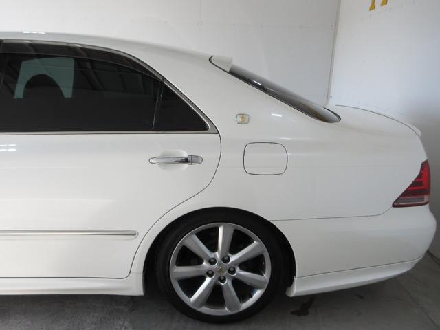 クラウン アスリート プレミアムエディション 後期 車高調 社外マフラー スマートキー プッシュスタート HDDナビ フルセグ CD Mサーバー バックカメラ ETC クルコン HID フォグ パワーシート ソナー 取説 18AW Tチェーン(6枚目)