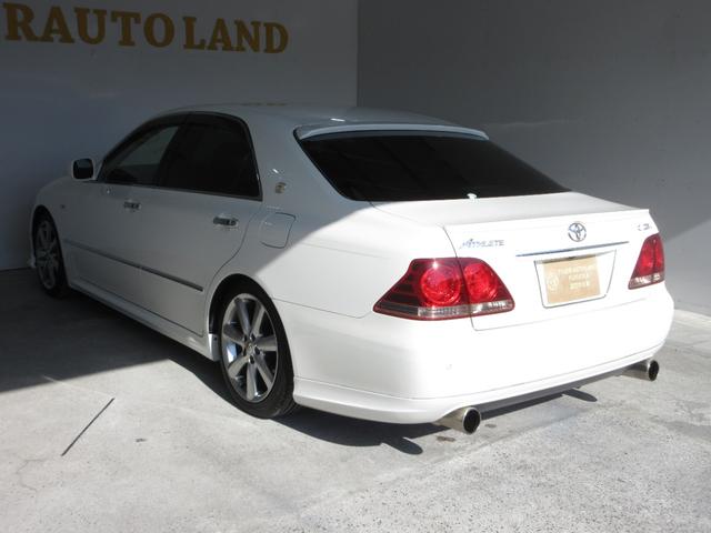 クラウン アスリート プレミアムエディション 後期 車高調 社外マフラー スマートキー プッシュスタート HDDナビ フルセグ CD Mサーバー バックカメラ ETC クルコン HID フォグ パワーシート ソナー 取説 18AW Tチェーン(7枚目)