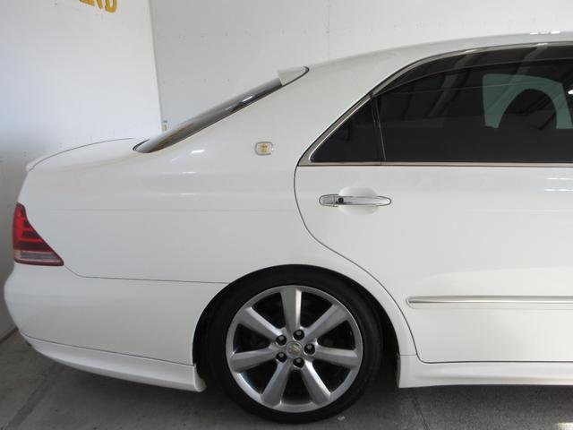 クラウン アスリート プレミアムエディション 後期 車高調 社外マフラー スマートキー プッシュスタート HDDナビ フルセグ CD Mサーバー バックカメラ ETC クルコン HID フォグ パワーシート ソナー 取説 18AW Tチェーン(10枚目)