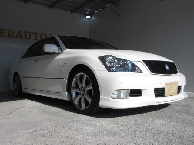 クラウン アスリート プレミアムエディション 後期 車高調 社外マフラー スマートキー プッシュスタート HDDナビ フルセグ CD Mサーバー バックカメラ ETC クルコン HID フォグ パワーシート ソナー 取説 18AW Tチェーン(21枚目)