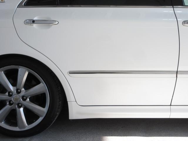 クラウン アスリート プレミアムエディション 後期 車高調 社外マフラー スマートキー プッシュスタート HDDナビ フルセグ CD Mサーバー バックカメラ ETC クルコン HID フォグ パワーシート ソナー 取説 18AW Tチェーン(25枚目)