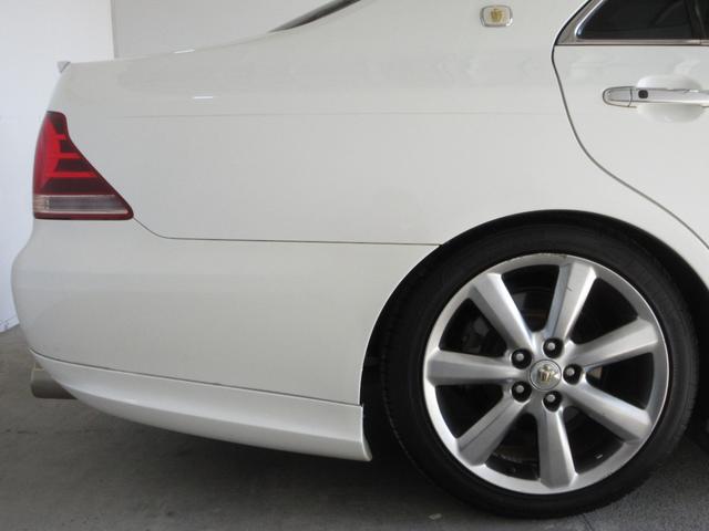 クラウン アスリート プレミアムエディション 後期 車高調 社外マフラー スマートキー プッシュスタート HDDナビ フルセグ CD Mサーバー バックカメラ ETC クルコン HID フォグ パワーシート ソナー 取説 18AW Tチェーン(27枚目)