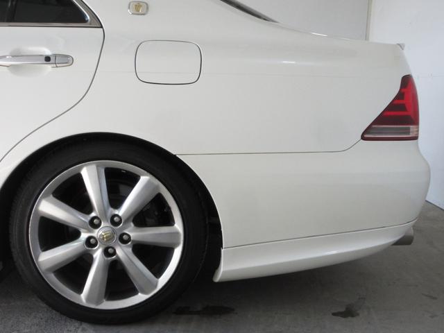 クラウン アスリート プレミアムエディション 後期 車高調 社外マフラー スマートキー プッシュスタート HDDナビ フルセグ CD Mサーバー バックカメラ ETC クルコン HID フォグ パワーシート ソナー 取説 18AW Tチェーン(32枚目)