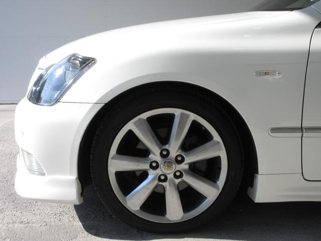 クラウン アスリート プレミアムエディション 後期 車高調 社外マフラー スマートキー プッシュスタート HDDナビ フルセグ CD Mサーバー バックカメラ ETC クルコン HID フォグ パワーシート ソナー 取説 18AW Tチェーン(36枚目)