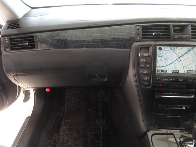 クラウン アスリート プレミアムエディション 後期 車高調 社外マフラー スマートキー プッシュスタート HDDナビ フルセグ CD Mサーバー バックカメラ ETC クルコン HID フォグ パワーシート ソナー 取説 18AW Tチェーン(56枚目)