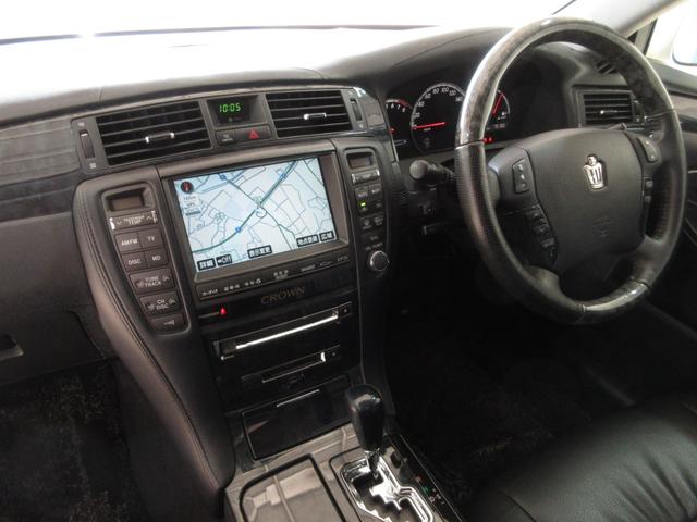 クラウン アスリート プレミアムエディション 後期 車高調 社外マフラー スマートキー プッシュスタート HDDナビ フルセグ CD Mサーバー バックカメラ ETC クルコン HID フォグ パワーシート ソナー 取説 18AW Tチェーン(57枚目)