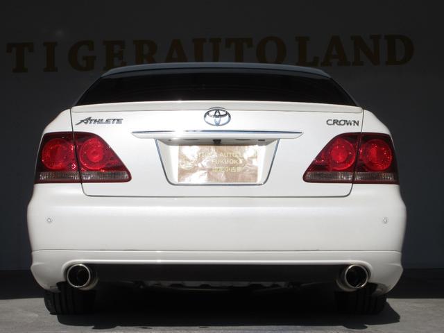 クラウン アスリート プレミアムエディション 後期 車高調 社外マフラー スマートキー プッシュスタート HDDナビ フルセグ CD Mサーバー バックカメラ ETC クルコン HID フォグ パワーシート ソナー 取説 18AW Tチェーン(67枚目)