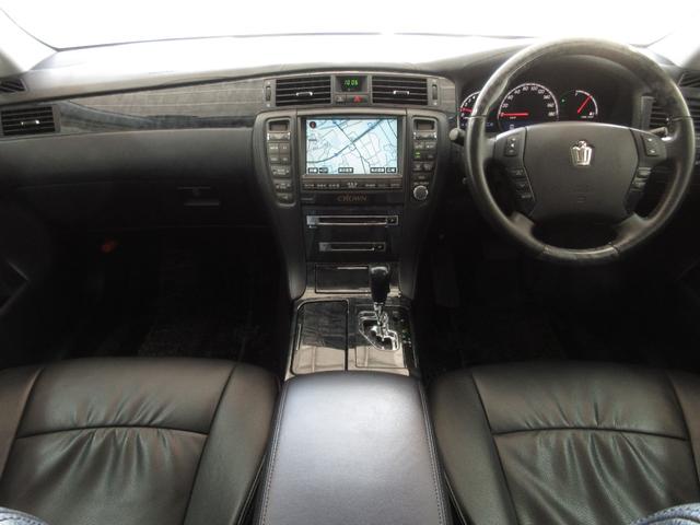 クラウン アスリート プレミアムエディション 後期 車高調 社外マフラー スマートキー プッシュスタート HDDナビ フルセグ CD Mサーバー バックカメラ ETC クルコン HID フォグ パワーシート ソナー 取説 18AW Tチェーン(69枚目)