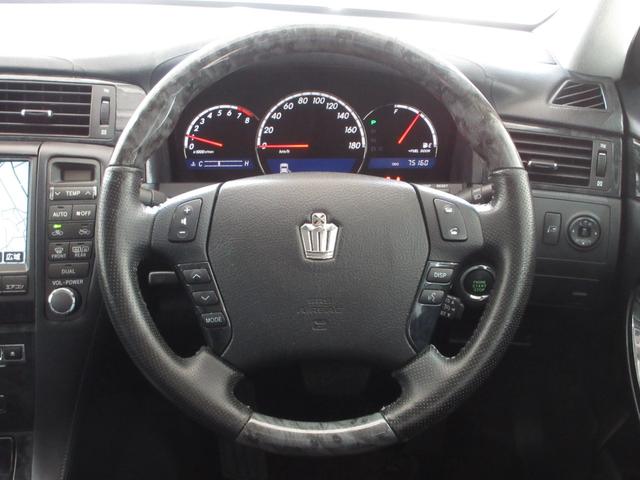 クラウン アスリート プレミアムエディション 後期 車高調 社外マフラー スマートキー プッシュスタート HDDナビ フルセグ CD Mサーバー バックカメラ ETC クルコン HID フォグ パワーシート ソナー 取説 18AW Tチェーン(70枚目)