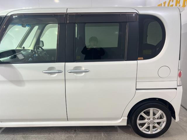 タント カスタムＸ　１年保証　後期　パワースライドドア　スマートキー　ＳＤナビ　フルセグ　ＤＶＤ　ＣＤ　Ｍサーバー　Ｂｌｕｅｔｏｏｔｈ　ＨＩＤ　フォグ　ベンチシート　ドラレコ　取説　１４ＡＷ　Ｔチェーン（6枚目）