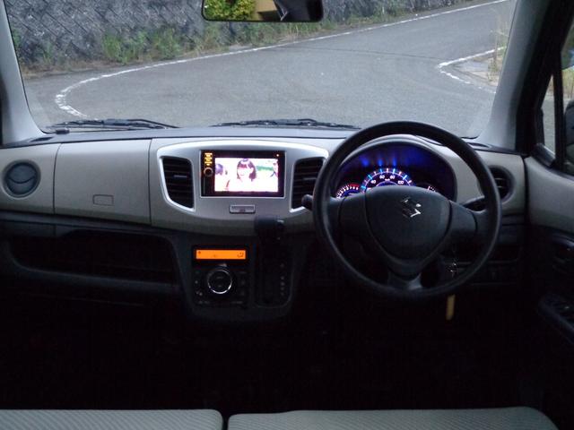 ワゴンR FX 禁煙車 ワンセグナビ バックモニター CD DVD キーレス ベンチシート キーレス アイドリングストップ ボディ磨き済 ルームクリーニング済(33枚目)