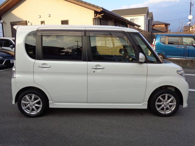 タント カスタムXスペシャル 後期 14インチアルミホイール スマートキー HID フォグランプ 左自動スライドドア キーフリー アイドリングストップ オートエアコン Hライトコーティング シート清掃済(4枚目)