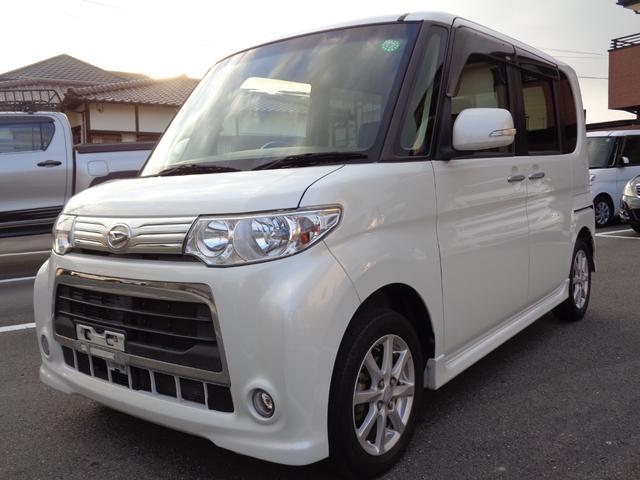 タント カスタムXスペシャル 後期 14インチアルミホイール スマートキー HID フォグランプ 左自動スライドドア キーフリー アイドリングストップ オートエアコン Hライトコーティング シート清掃済(9枚目)