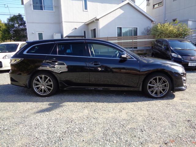 アテンザスポーツワゴン 20S 車検令和9年3月 HID フォグ クルーズコントロール フルセグナビ バックモニター CD DVD Bluetoothオーディオ ドラレコ360度 18インチ社外アルミホイール ETC2.0(3枚目)