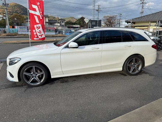 Ｃクラスステーションワゴン Ｃ２００　ステーションワゴン　スポーツ　レーダーセーフティーパッケージ　ブラックレザーシート　純正アルミホイール　キーレスゴー　運転席パワーシート　前席シートヒーター（5枚目）